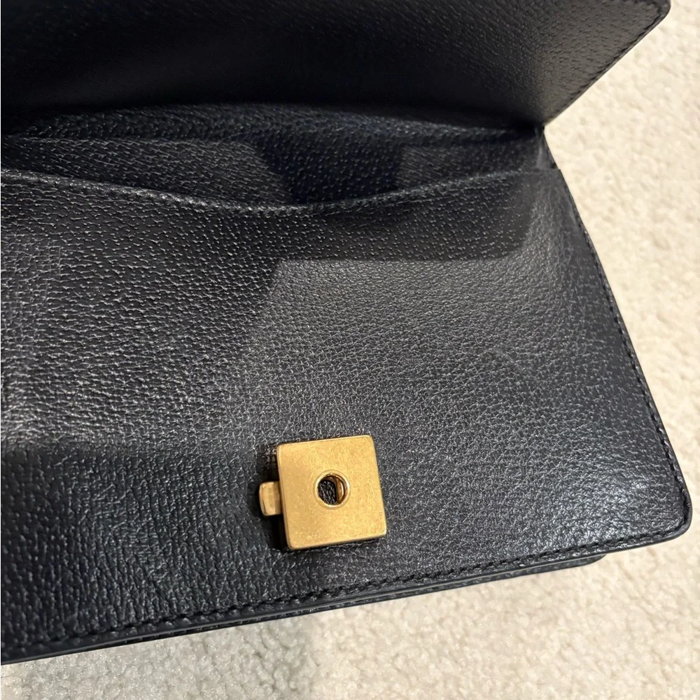 Gucci Dionysus Black Leather/web small handbag - Picture 6 of 8